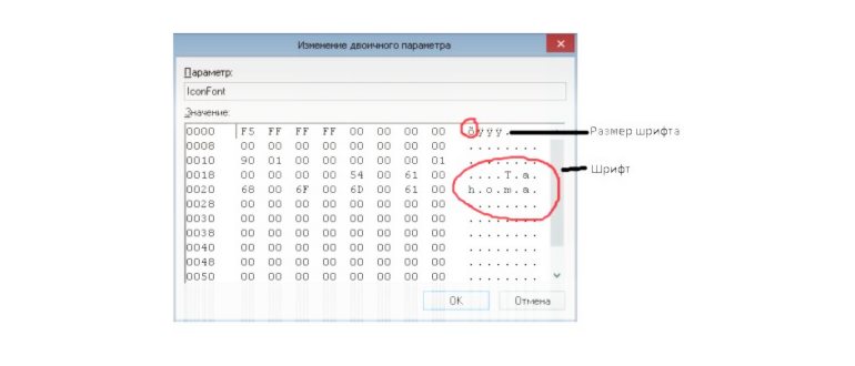 Изменение шрифта по умолчанию в Windows