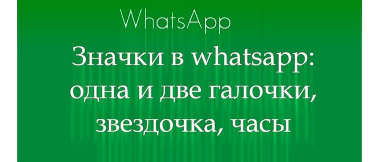 что значит одна галочка в
