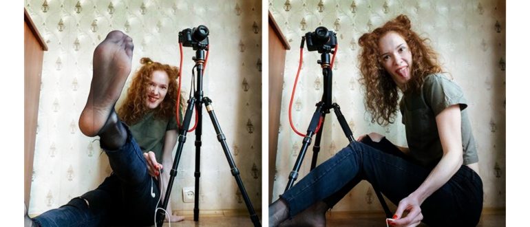 красивое селфи на