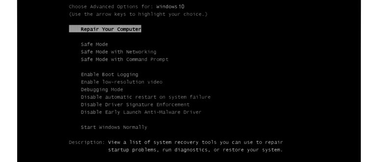 Как запустить безопасный режим в Windows 10: 5