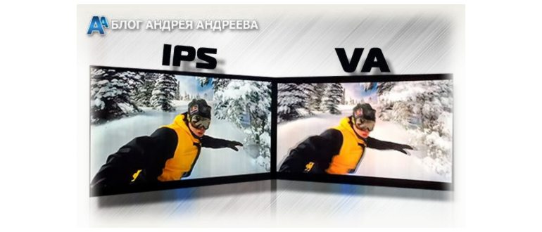 наглядное сравнение va, ips и tn