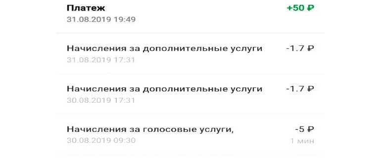 мегафон списал