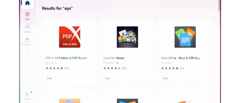 Неизвестный файл с расширением EPS, открытый в