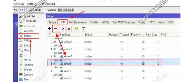 передавать теги vlan
