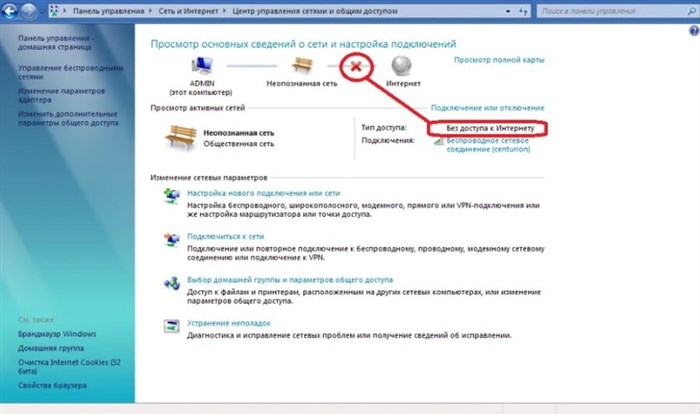 Wi-Fi без доступа в интернет