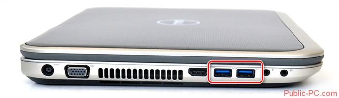 Пример USB-3.0-портов на ноутбуке