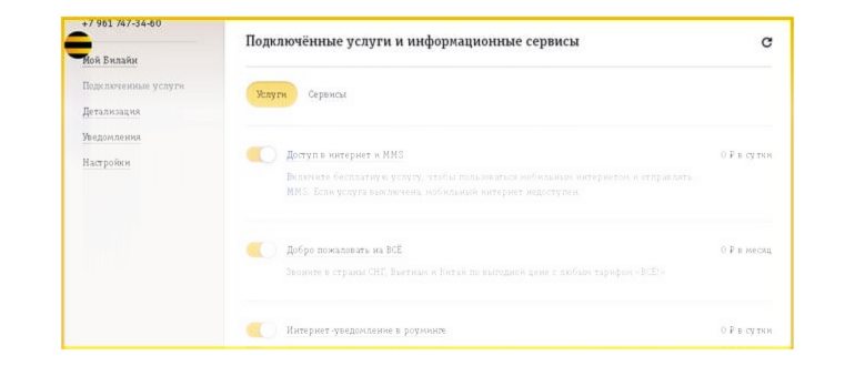 Окно подключенных