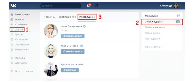Как узнать на кого я подписан В