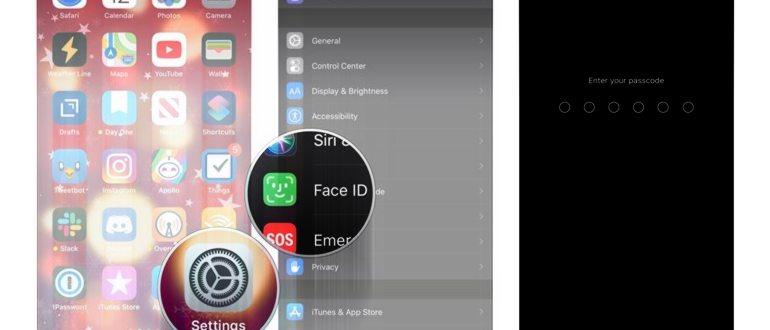 Настройте Face ID, показывая, как нажать