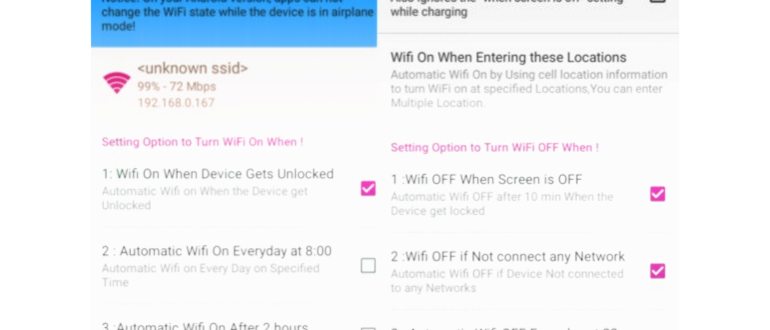 Android : Автоматическое отключение и включение