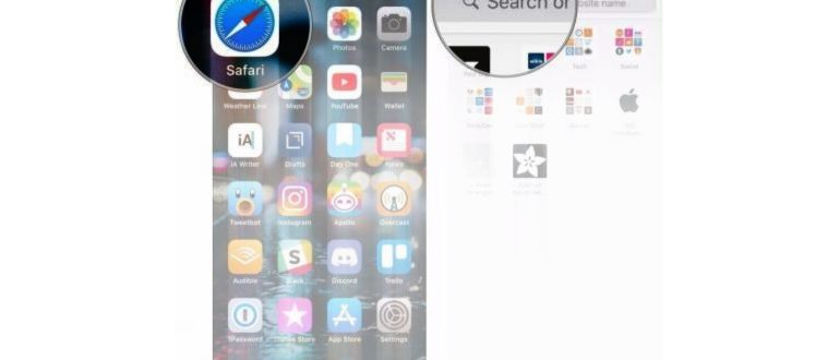 Изменить поисковую систему на iPhone: нажмите