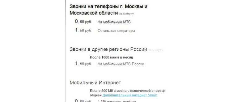 Описание тарифа Бит
