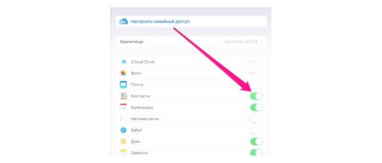 Как перенести контакты с iPhone на