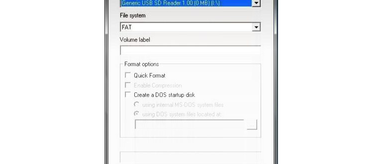 HP USB Disk Format
