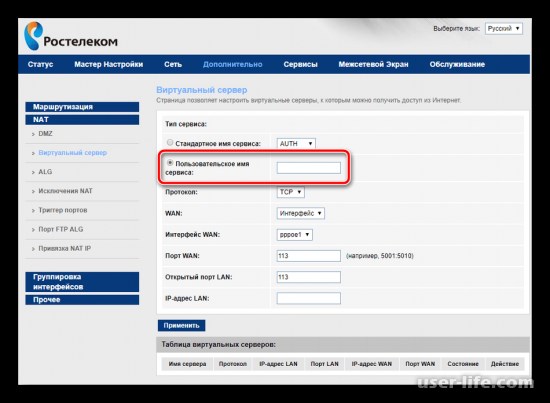 Как открыть порты на роутере Ростелеком