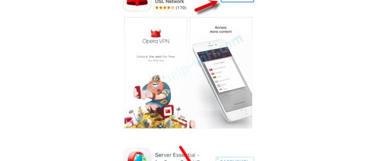 Установка Opera VPN на iPhone и