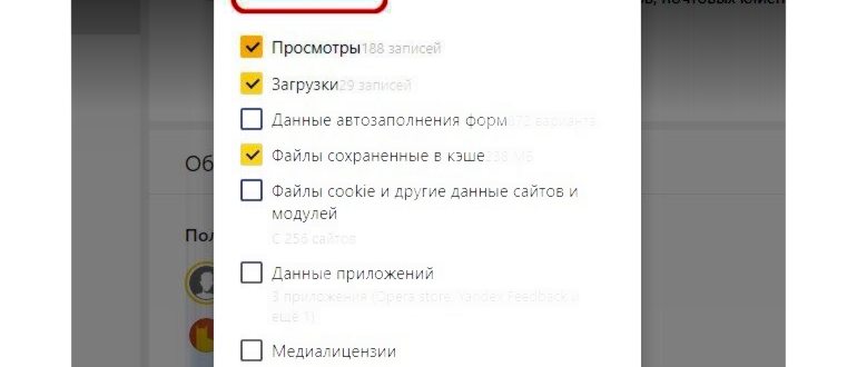 Стереть историю посещения сайтов в