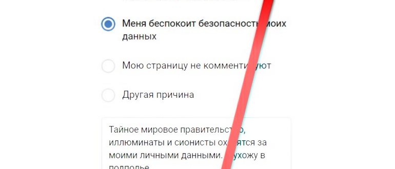 ВКонтакте: удаление своей страницы, где