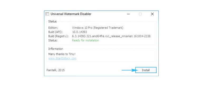 Убрать надпись активация Windows 10 фото