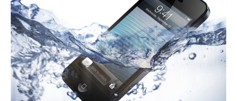 если телефон упал в