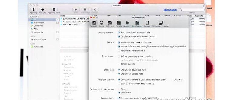 uTorrent для Mac OS