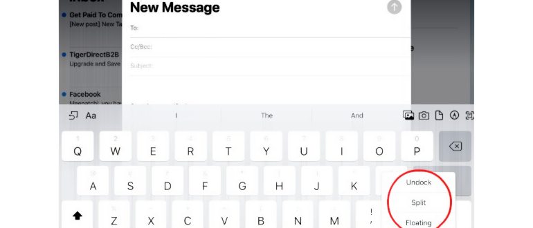 iPad floating