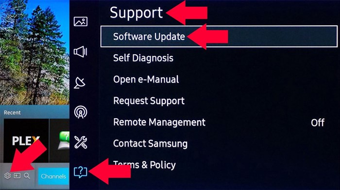Обновление программного обеспечения для Samsung TV - как это сделать?