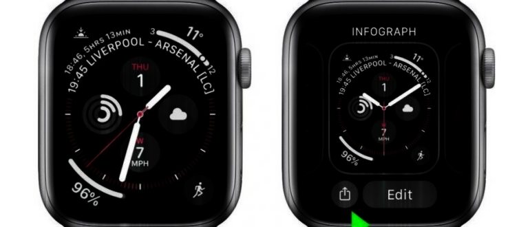 Как установить другой циферблат на Apple