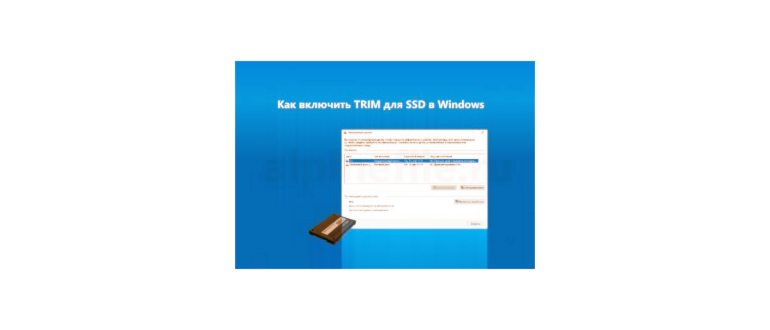 как узнать включен ли trim для ssd в windows