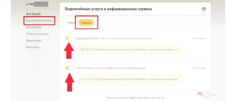 Отключение рекламной СМС-рассылки
