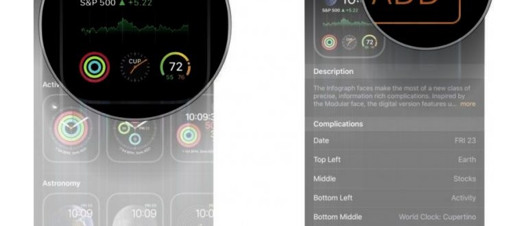 Поменять вид iWatch на оригинальный