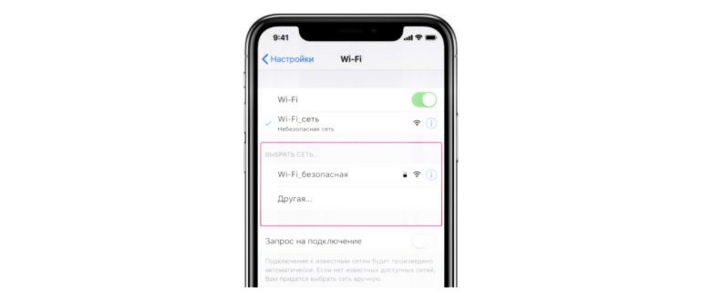 поделиться паролем Wi-Fi с