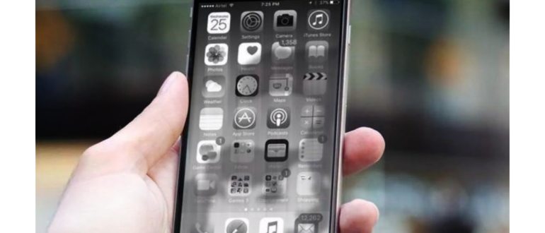 iphone черно белый