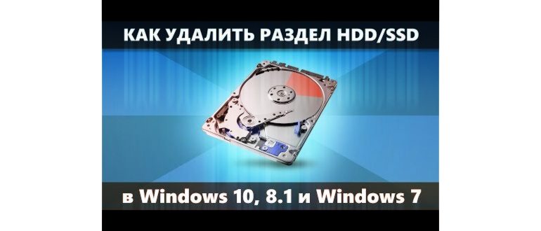 Создание и удаление раздела жесткого диска или SSD