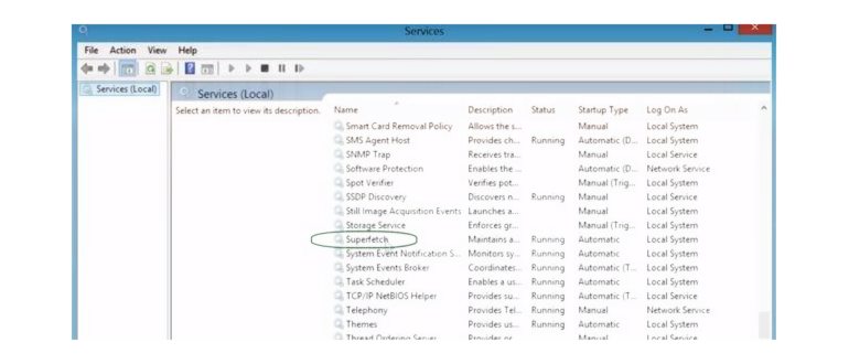 Командный запуск диспетчера служб Windows