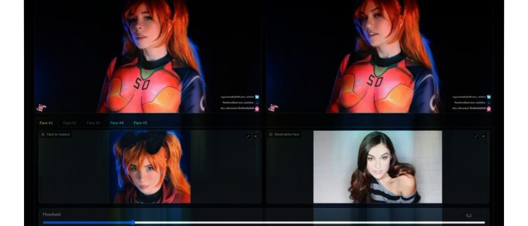 Удобный Deepfake для замены лица в видео Deepfake,