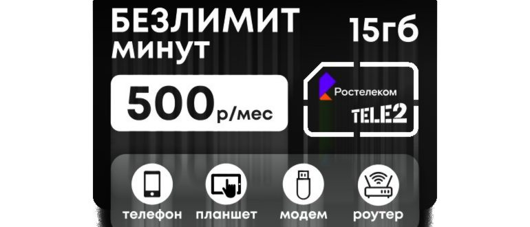 Комплект для интернета S. Сим-карта и модем-роутре