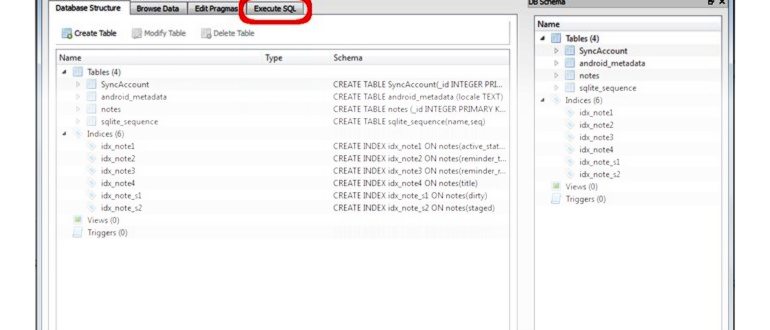 sqlitebrowser открывает colornote