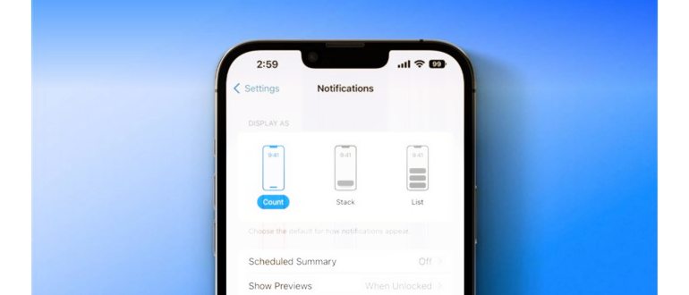 Уведомления iOS 16: как изменить новый